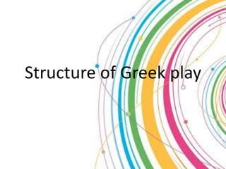 Structure of Greek play
 