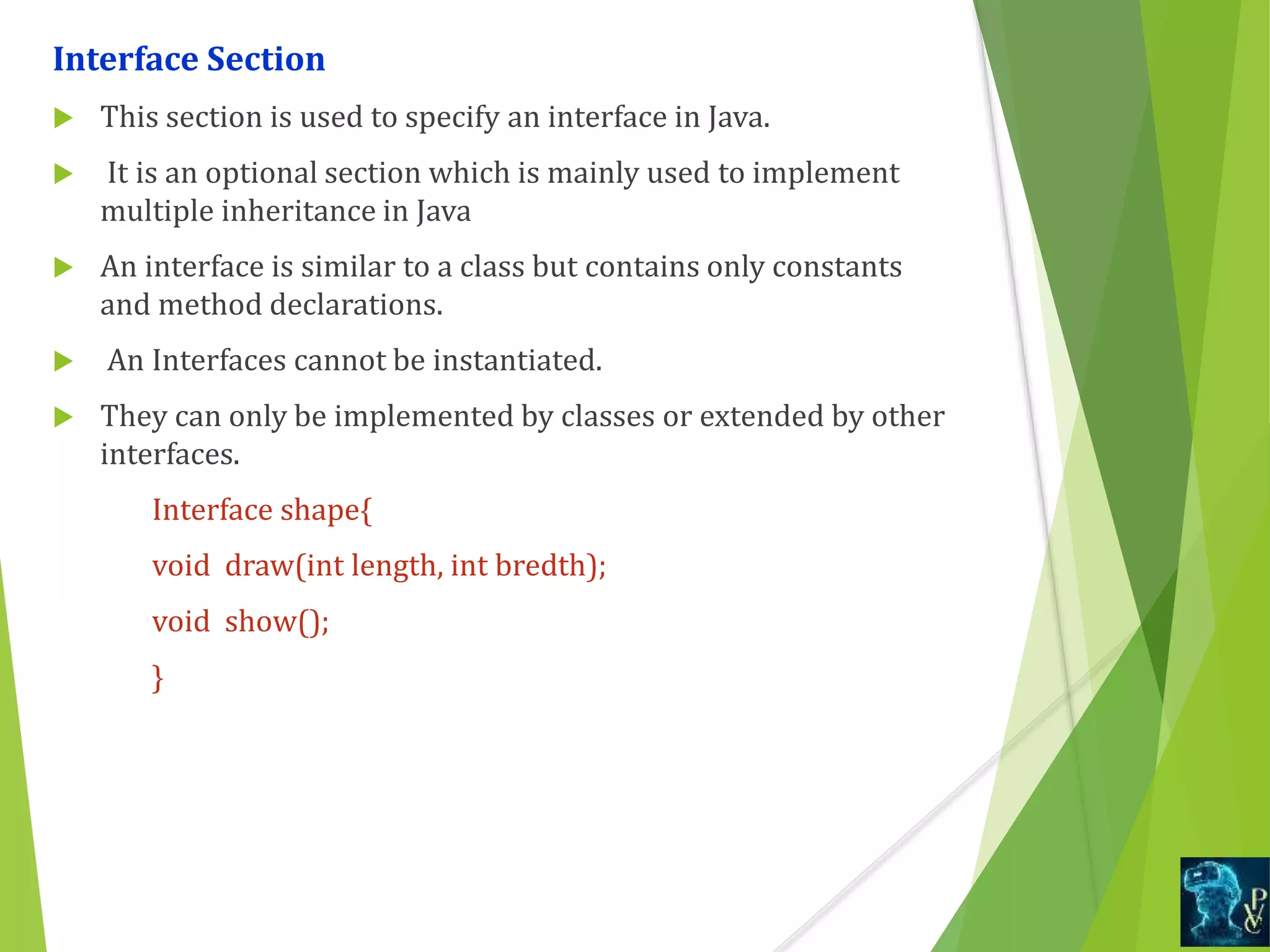 Structure of java program diff c- cpp and java | PPT