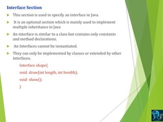 Structure of java program diff c- cpp and java | PPT