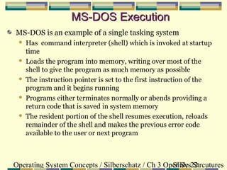 Single Task Operating System Examples Structure of operating system | PPT