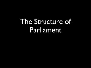 The Structure of Parliament 