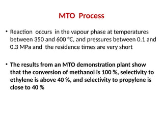 Mto Conversion Process Structure of Petrochemical industry and overview of a petrochemical ...