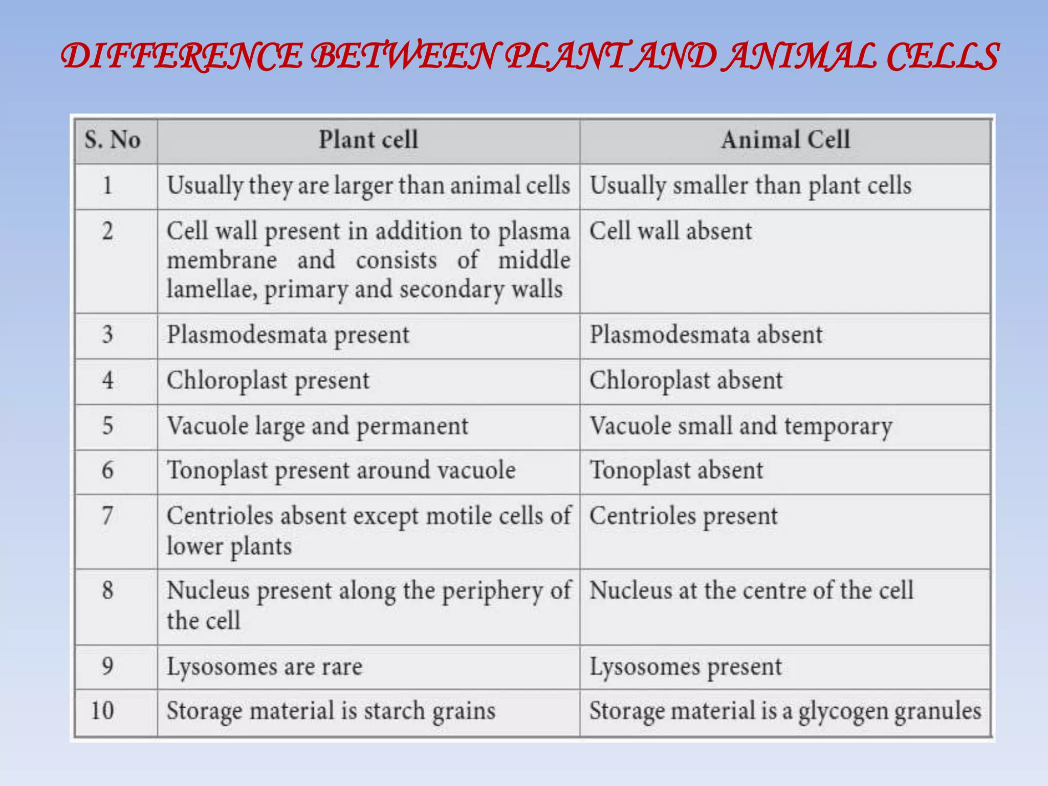 Structure of plant and animal cell | PPTX