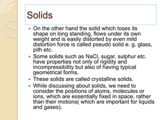 Structure of solids | PPTX
