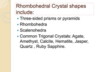 Rhomboidal Structure of solids | PPTX