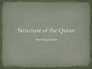 Knowing Quran
 