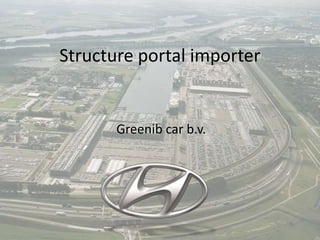 Structure portal importer


       Greenib car b.v.
 
