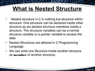 Structure in C | PPT