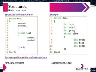 Structure in C | PPT | Programming Languages | Computing