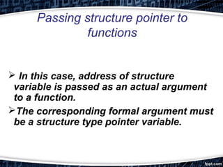 Structure in C | PPT | Programming Languages | Computing