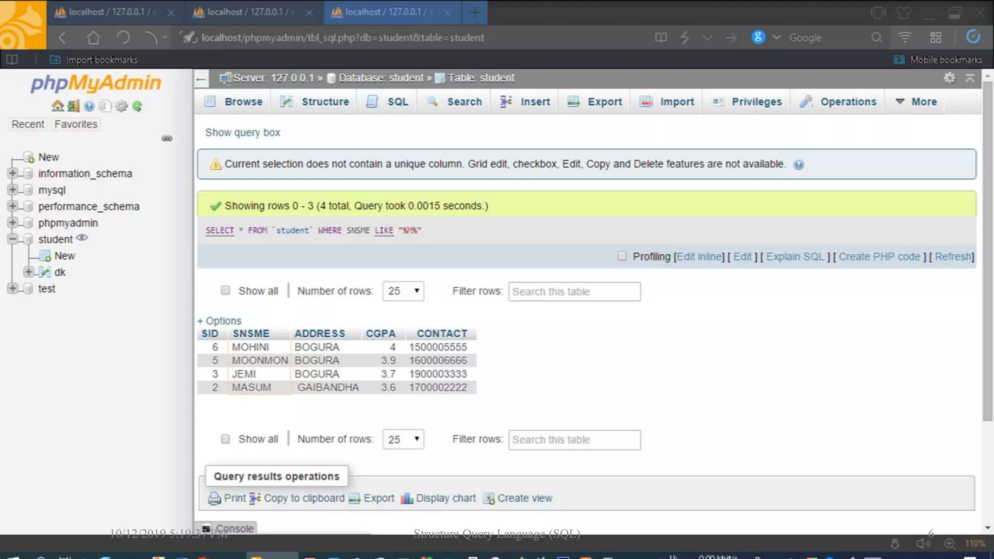 Structure query language (sql) | PPT