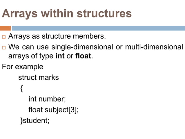 Structures in c programming