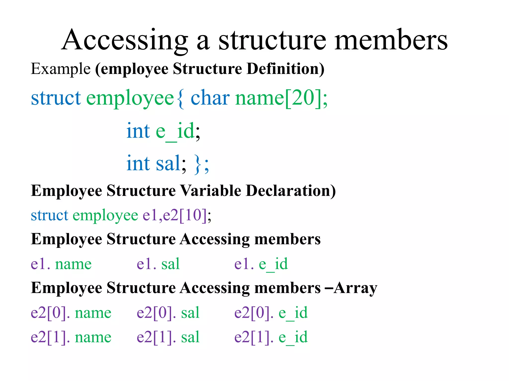 Structures | PPTX