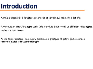 Comprehensive Guide to Structures in C Programming Language | PPT