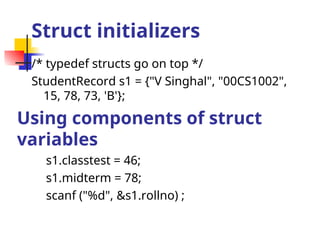 structures in c using best concepts in c programming | PPT