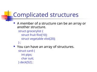 structures in c using best concepts in c programming | PPT