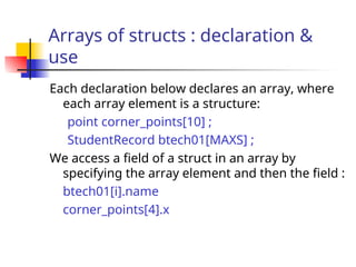 structures in c using best concepts in c programming | PPT