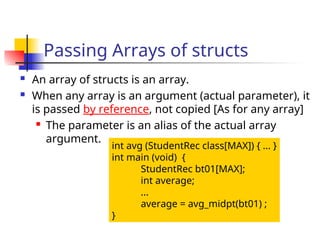 structures in c using best concepts in c programming | PPT
