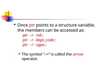 structures in c using best concepts in c programming | PPT