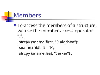 structures in c using best concepts in c programming | PPT