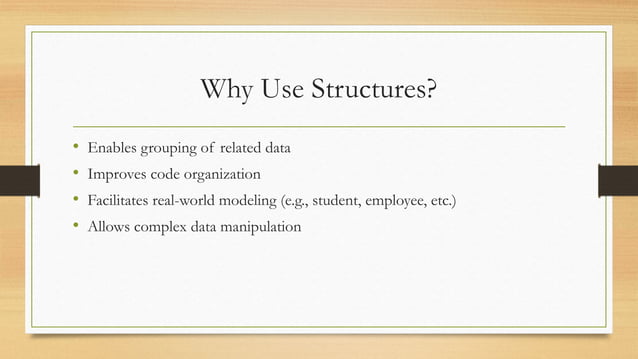 Structures in C PROGRAMMING USED FOR ENGINEERING | PPT