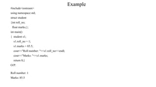 Comprehensive Guide to Structures in C++ Programming Language | PPTX