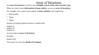 Comprehensive Guide to Structures in C++ Programming Language | PPTX