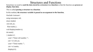 Comprehensive Guide to Structures in C++ Programming Language | PPTX