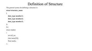 Comprehensive Guide to Structures in C++ Programming Language | PPTX
