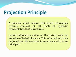 Structures in government binding Model | PDF
