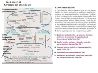 Classes dominantes
(ou supérieures)
Classes
dominées/
classes
populaires
Petite
bourgeoisie,
classe moyenne
Doc 2 page 161
 