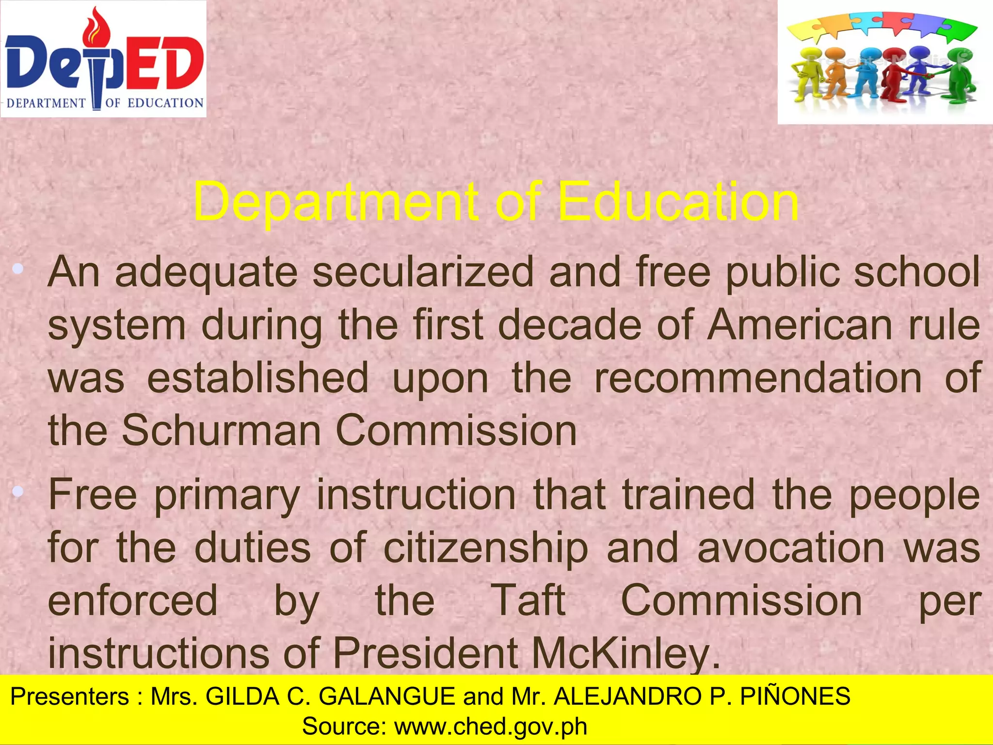 Structures of higher education. The structure of Phil. Educ. System | PPT