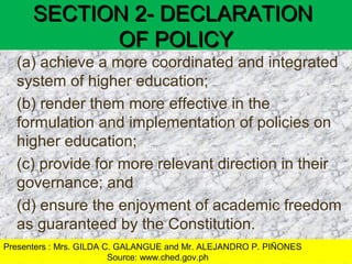 Structures of higher education. The structure of Phil. Educ. System | PPT