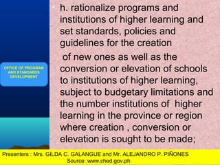Structures of Higher Education. The Structure of Phil. Educ. System | PPT