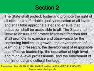 Structures of Higher Education. The Structure of Phil. Educ. System | PPT