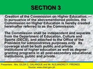 Structures of Higher Education. The Structure of Phil. Educ. System | PPT