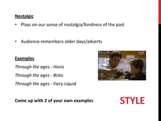 Adverts: Structures and Styles | PPTX