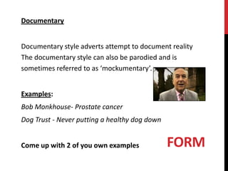 Adverts: Structures and Styles | PPTX