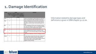 1. Damage Identification
Information related to damage types and
definitions is given in SRM chapter 51-11-00.
 