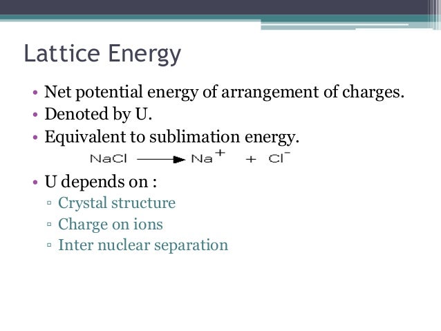 Structure Types Of Crystals