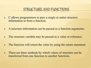 Structure & union | PPTX