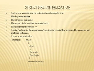 Structure & union | PPTX