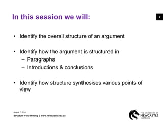Structure your writing | PDF