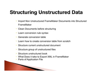 Moving from Unstructured Documents to Structured XML | PDF