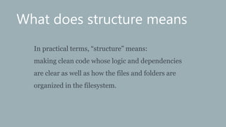 Structuring and packaging your python project | PPT