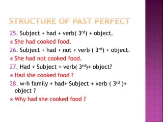 Structute of Tenses | PPTX
