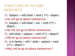 Structute of Tenses | PPTX