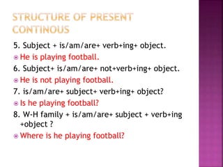 Structute of Tenses | PPTX