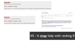 #5 - It may help with ranking 0
 