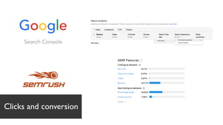 Clicks and conversion
 